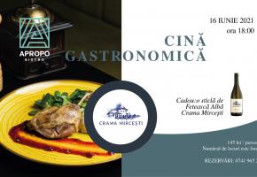 Gastronomic dinner with Arcadie Foșnea and Mircești Winery